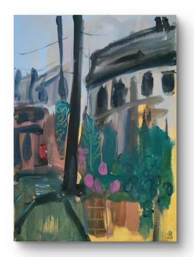 Original acrylic painting x - painting, 12