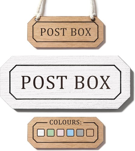 Personalised post box sign - personalised,