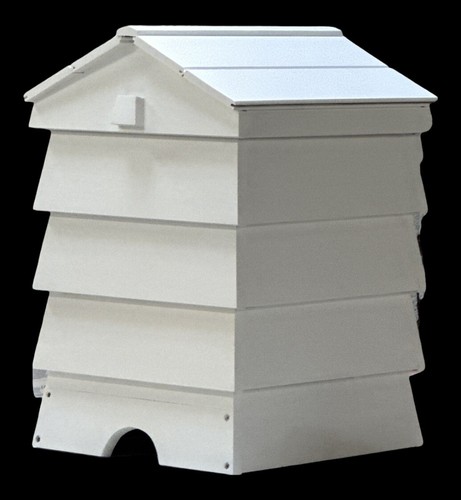 Painted beehive composter pump - painted, composter/pump