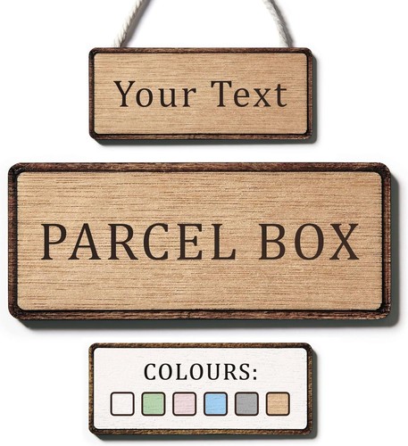 Personalised wooden parcel - wooden,