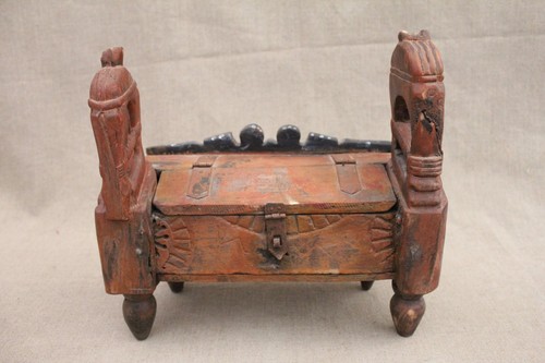 Antique indian carved wooden - antique,