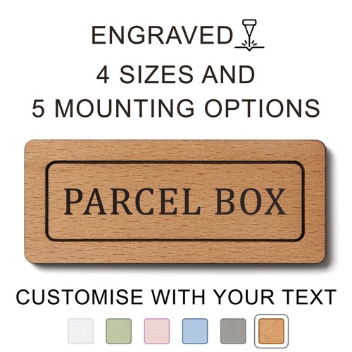 Custom parcel box - parcel, sign