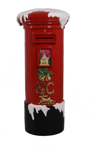 100cm christmas postbox - christmas,